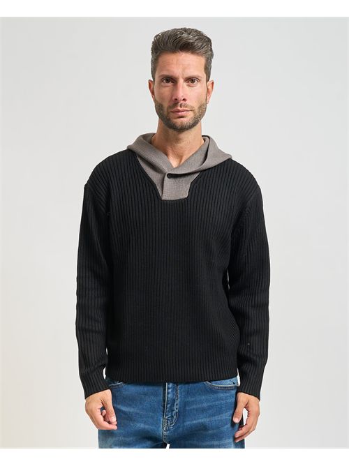 Maglione uomo Armani Exchange a coste con cappuccio ARMANI EXCHANGE | XM001315-AF13776MC225